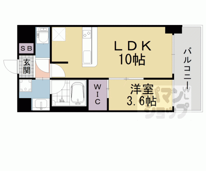 【ソルレヴェンテ堀川高辻】間取