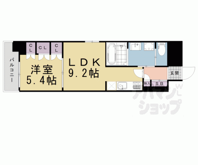 【リーガル京都五条大宮】間取