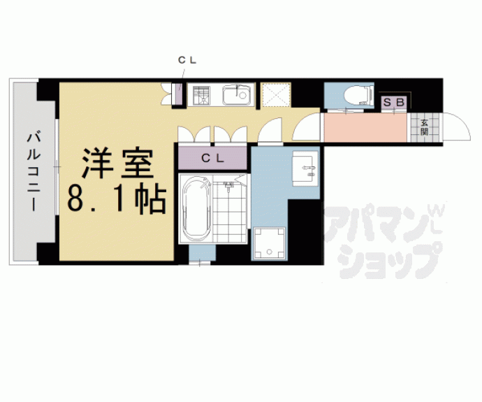 【リーガル京都五条大宮】間取