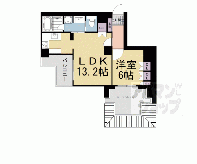 【リーガル京都五条大宮】間取