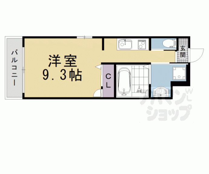 【Ｌａ　Ｖｉｔａ二条月光】間取