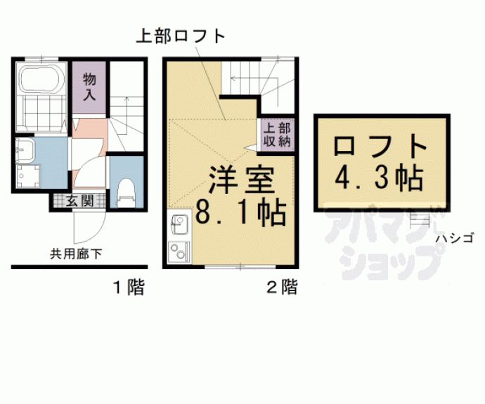 【エスペランサ西陣芝大宮】間取