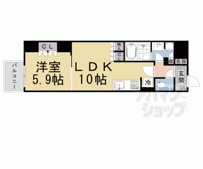 【リーガル京都二条城前】間取