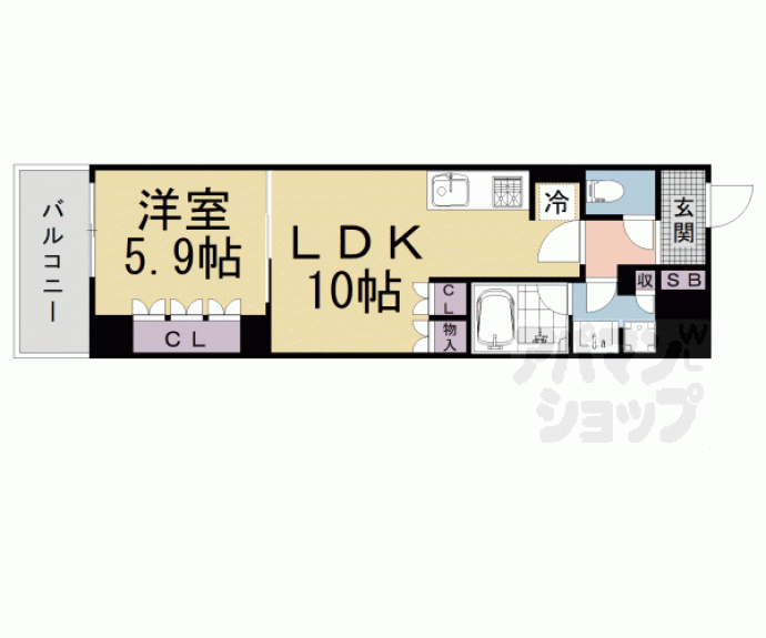 【リーガル京都二条城前】間取