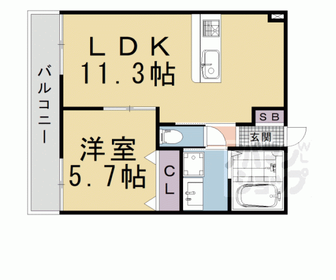 【Ｐｒｉｖａｔｅ　Ｒｅｓｉｄｅｎｃｅ　ＨＩＲＯ】間取