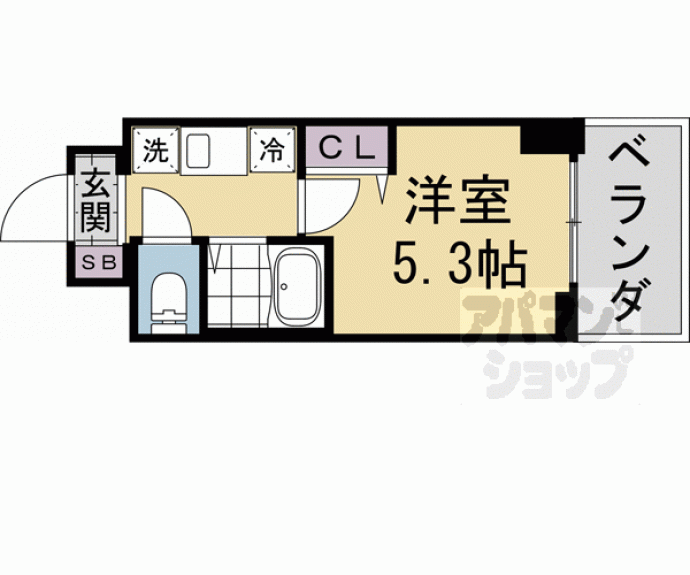 【キャンパスヴィレッジ京都今出川通】間取