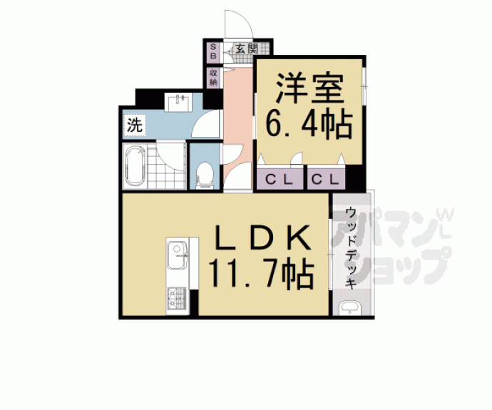 【シャーメゾン京都六角大宮】間取