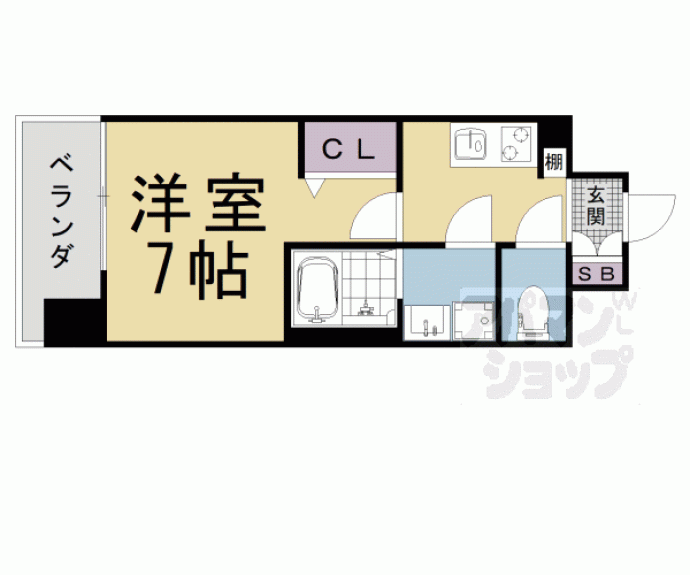 【ファーストフィオーレ京都円町】間取