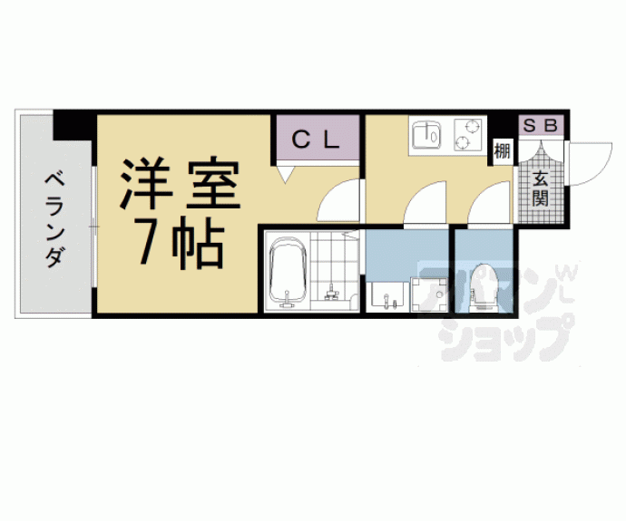 【ファーストフィオーレ京都円町】間取