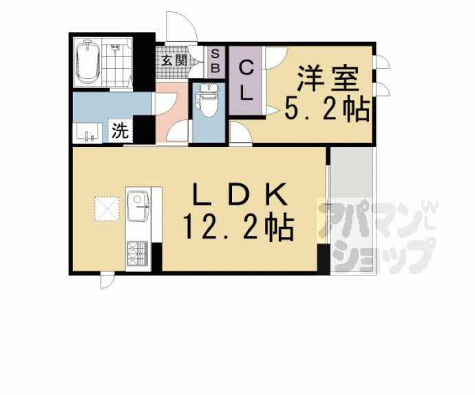 【シャーメゾンちきりや壬生】間取