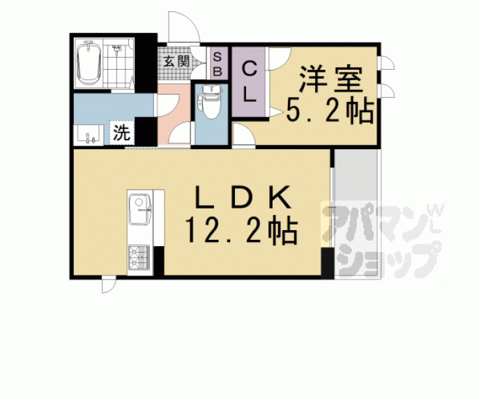 【シャーメゾンちきりや壬生】間取