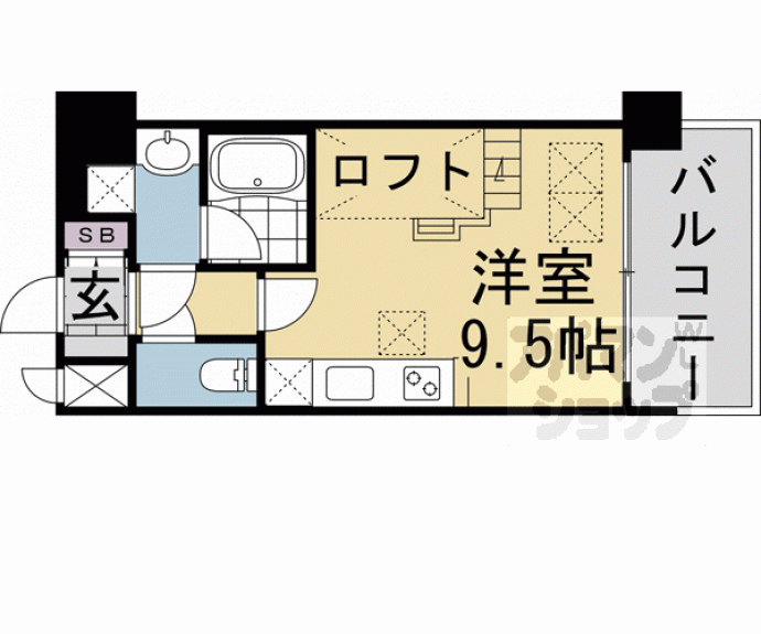 【クレアドーレ京都二条】間取