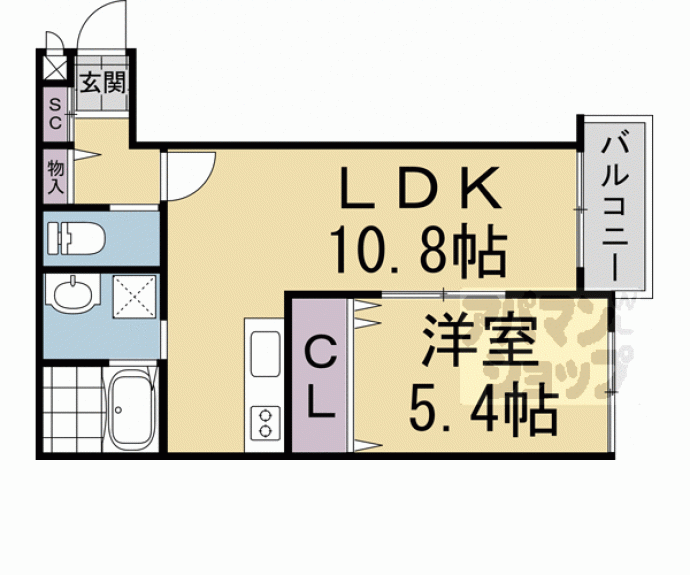 【プライベートレジデンス京都駅西】間取