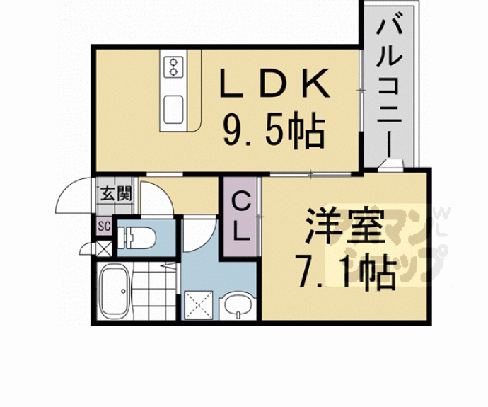 【プライベートレジデンス京都駅西】間取