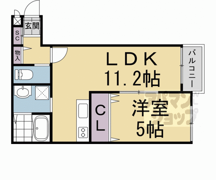 【プライベートレジデンス京都駅西】間取