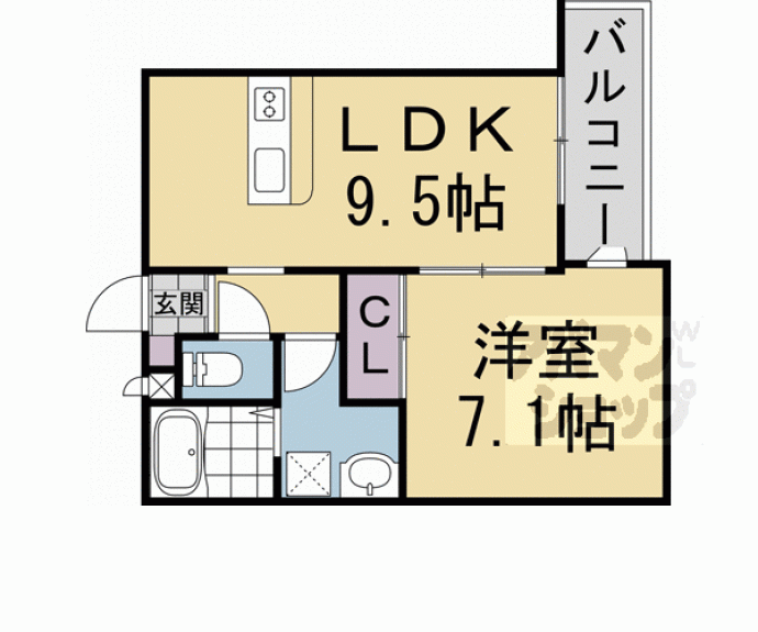 【プライベートレジデンス京都駅西】間取