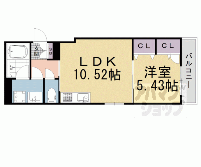 【シャーメゾン北野白梅苑】間取