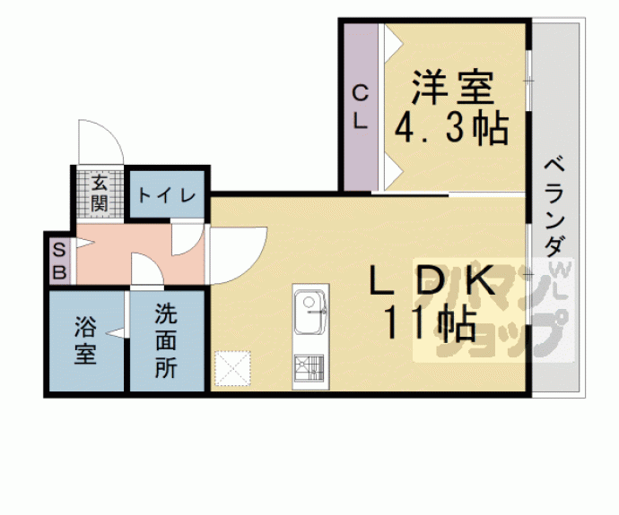【Ｒ－Ｇｒａｎｔｓ東舟岡】間取