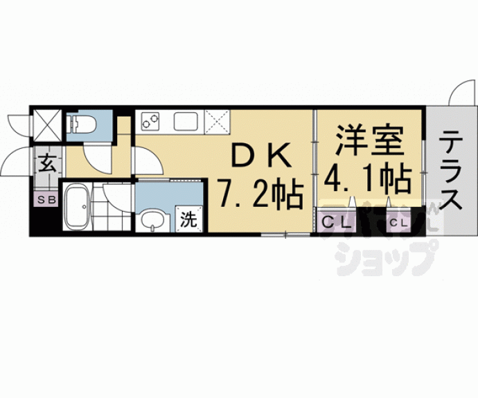 【ベラジオ雅び四条通Ⅱ】間取