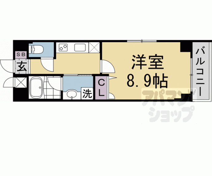 【ベラジオ雅び四条通Ⅱ】間取