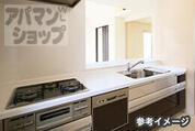 3口コンロ付キッチン