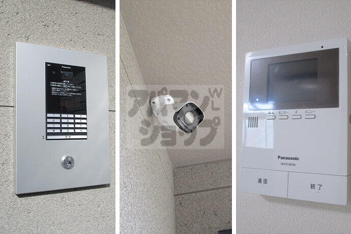 一人暮らしでも安心の防犯設備が完備