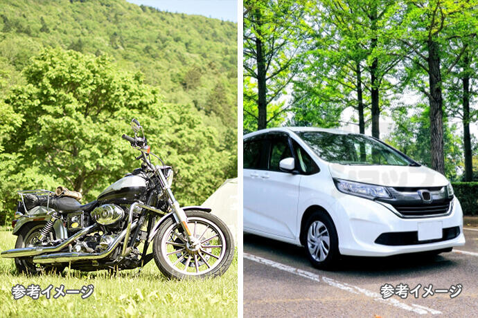 駐車場代込！大型バイクも利用可能